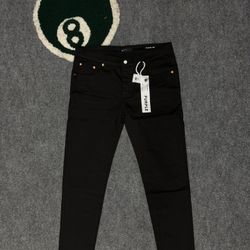 Black Purple Jeans 