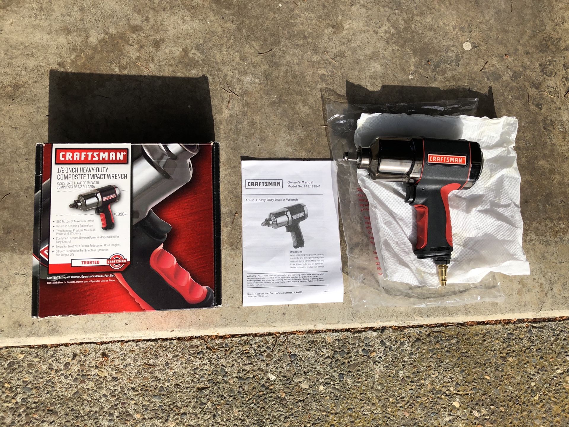 Craftsman 1/2” Drive Impact Wrench (New)