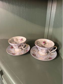 Set of matching vintage teacups