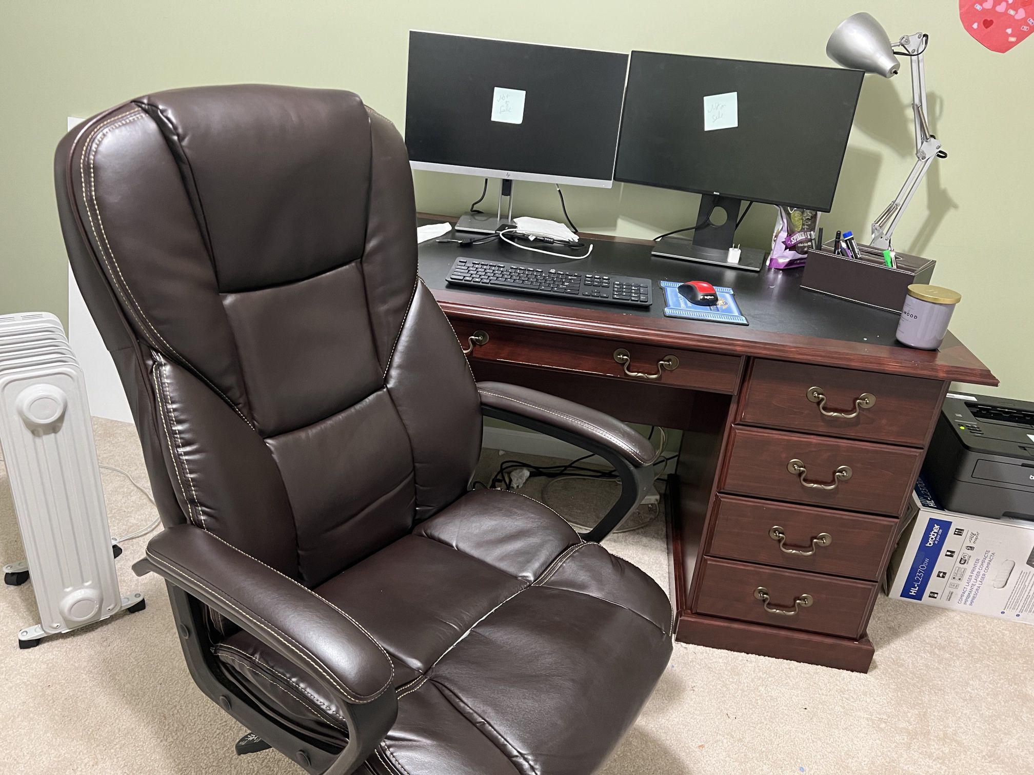 Executive Office Desk And Chair 