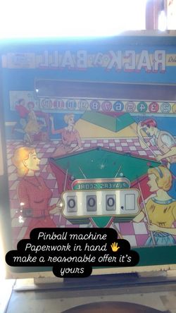 Antique pinball machine