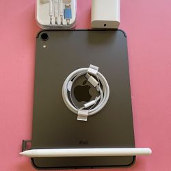 Apple Ipad Mini 6th Generation (2021/ 8.3” Liquid Retina ) 64GB WiFi + cellular (5G Unlocked) with pen, case & Accessories (256GB $569) 