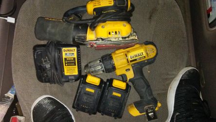 Dewalt driver drill and 1/4 in sander