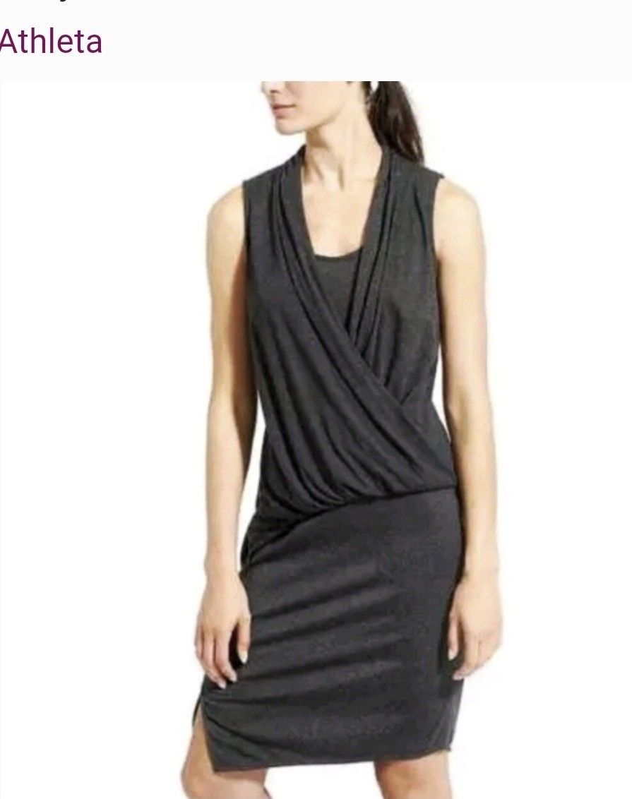 Athleta Charcoal Knit Dress Size XS