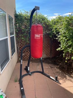Everlast boxing bag/stand