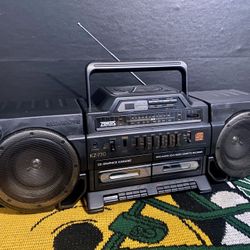 Vintage Zenesis Sing-Along CD-G Cassette Recorder Boombox.