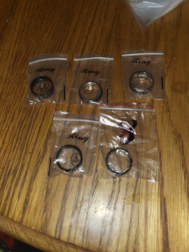 5 Stress Rings Size 8