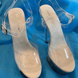 New Women’s Public Desire Stilletos  Sandals Platform Size 4 $25