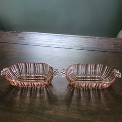 Depression Glass Butter, Relish,Candy Bowls