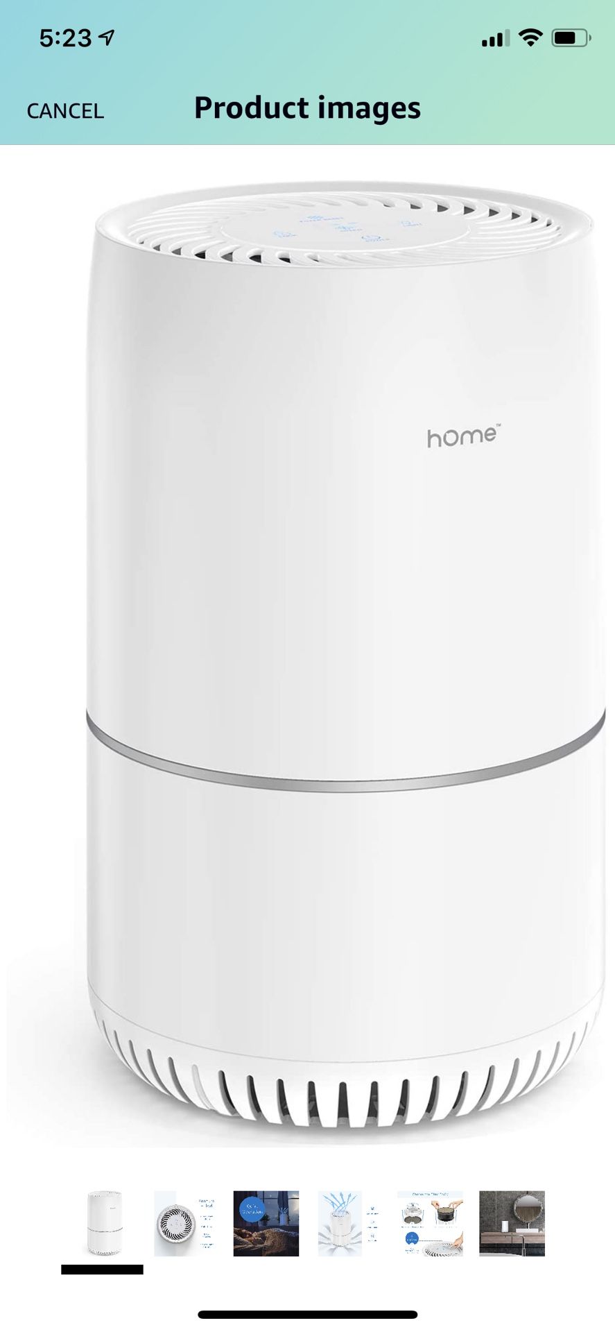 True HEPA H13 Filter Air Purifier for Home, Bedroom or Office - 3-Stage Filtration and Activated Carbon to Remove Small Particles and Reduce Smoke an