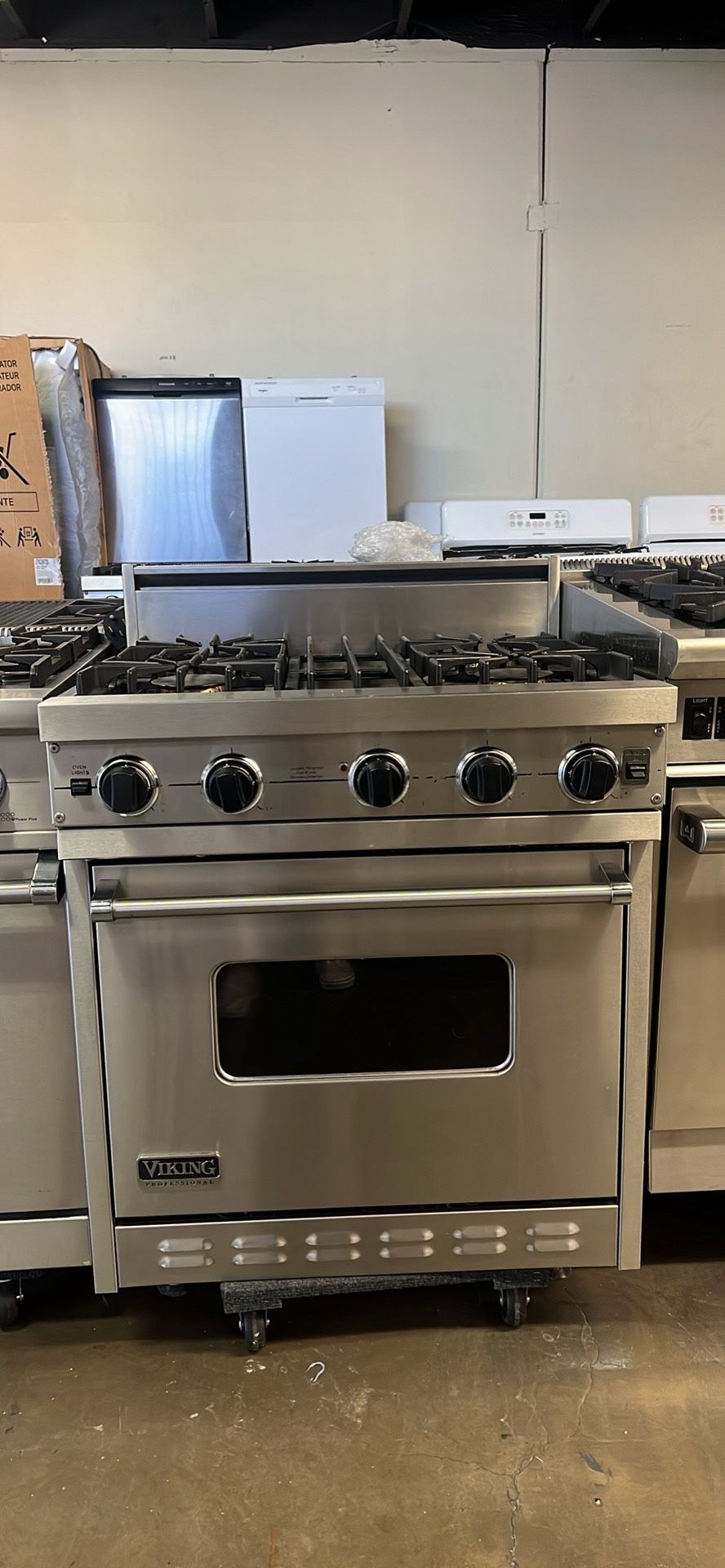 Viking 30”Wide All Gas Range Stove In Stainless Steel