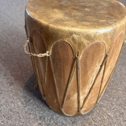 Vintage Native American Style seal skin drum