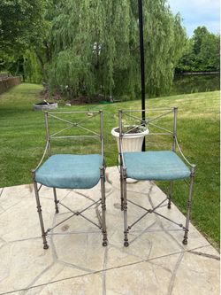 Pier 1 Medici Collection Wrought Iron Counter Stools