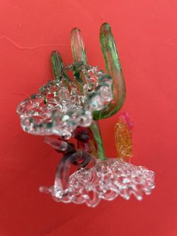 Various handblown glass figurines
