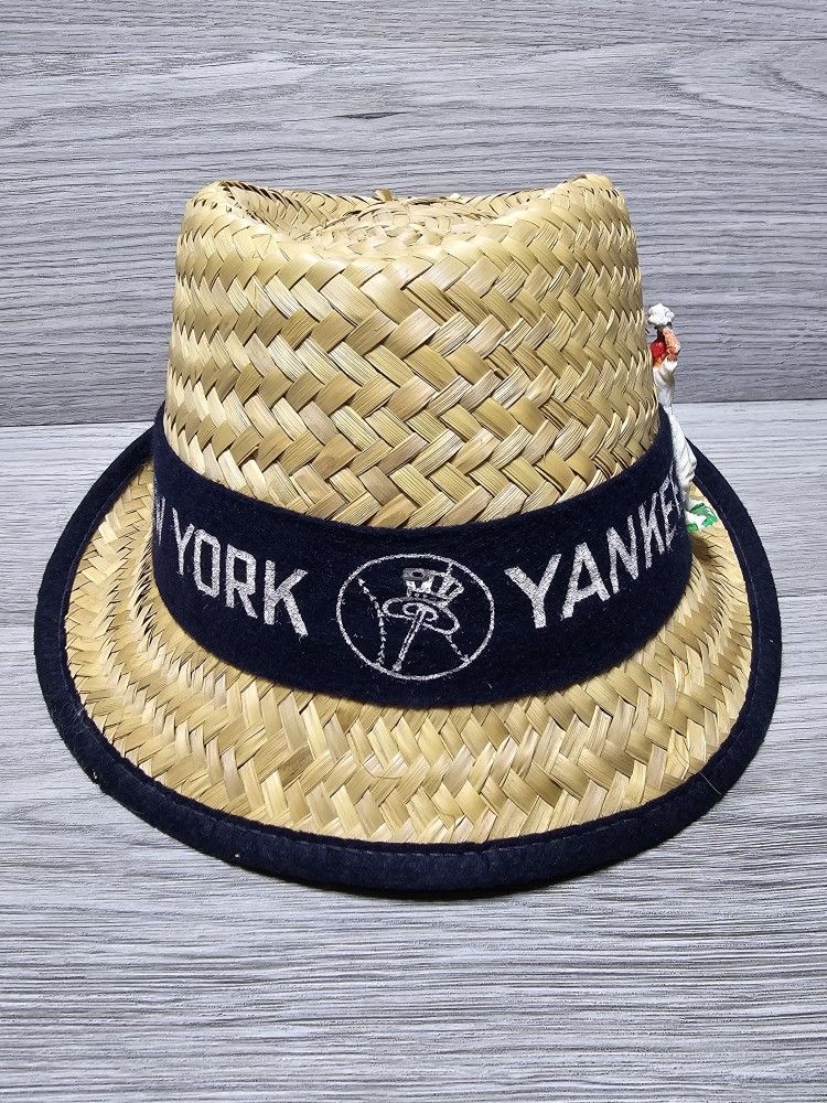 1950s RARE New York Yankees Promotional Straw Hat Felt Band