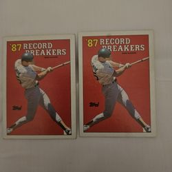 2 1988 Topps Error Cards Mark Mcguire 