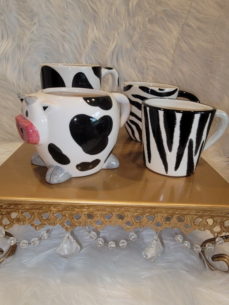Cow Zebra Mugs