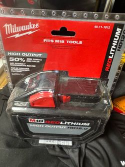 Milwaukee high output 12ah battery