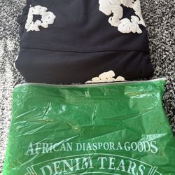Black And White Denim Tears Hoodie Size Small Brand New 