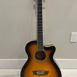 Washburn EA15ATB Festival Series Mini Jumbo Acoustic/Electric Guitar -