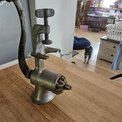 Antique meat grinder