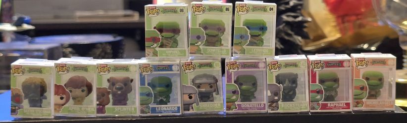 3 complete Funko Bitty Pop! TMNT Sets