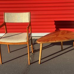 Mid Century Modern Chair And Coffee Table