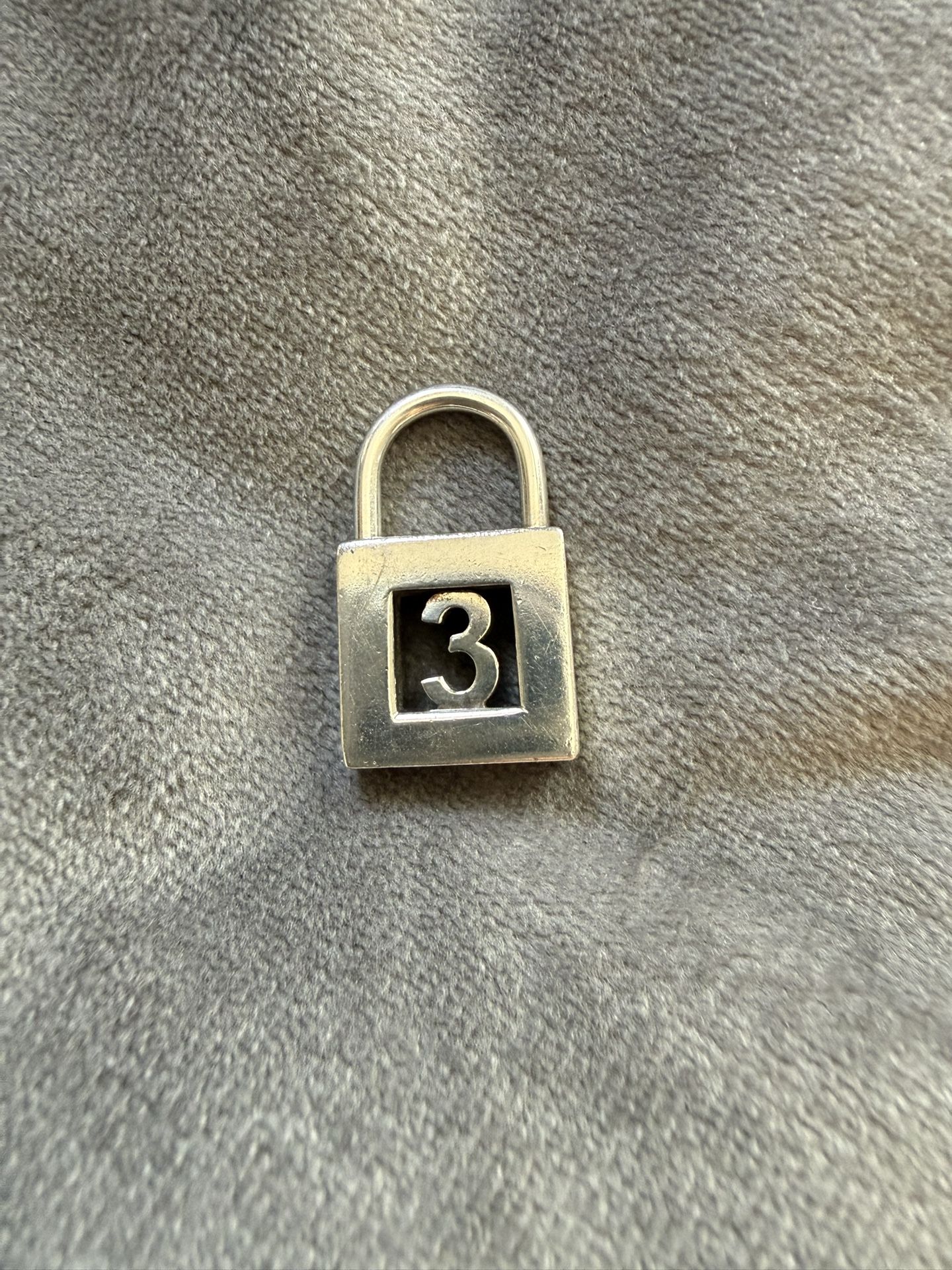 Tiffany Number 3 Lock Pendant