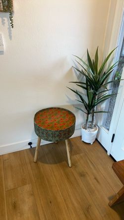 Fabric Side-Accent Table