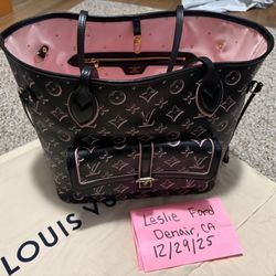 Neverfull MM Fall For You Louis Vuitton Pink Black