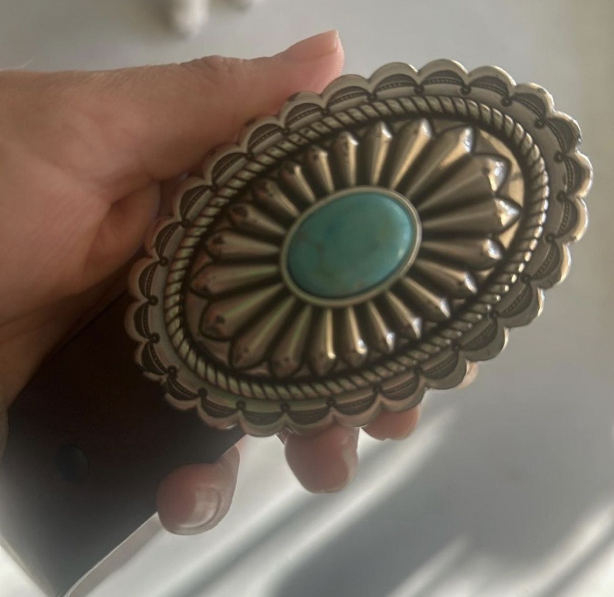 Ariat Women’s Leather Belt W Turquoise