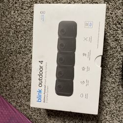 Outdoor 4 (4th Gen) Wireless Outdoor Smart Home Security Camera System with 5 Cameras, up to 2-Year Battery Life (Black) by Blink 