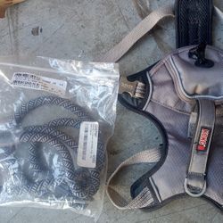 Medium Sized Dog Body  Harness With Leash 15 Firm