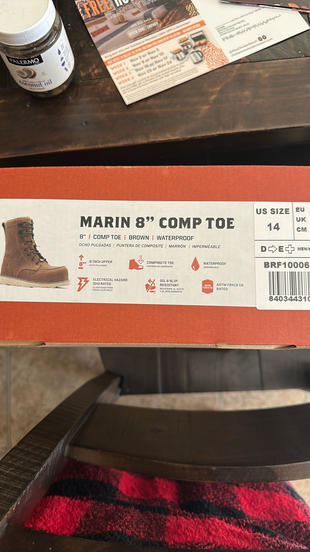 BRUNT Marin 8” Compact toe Work Boots 