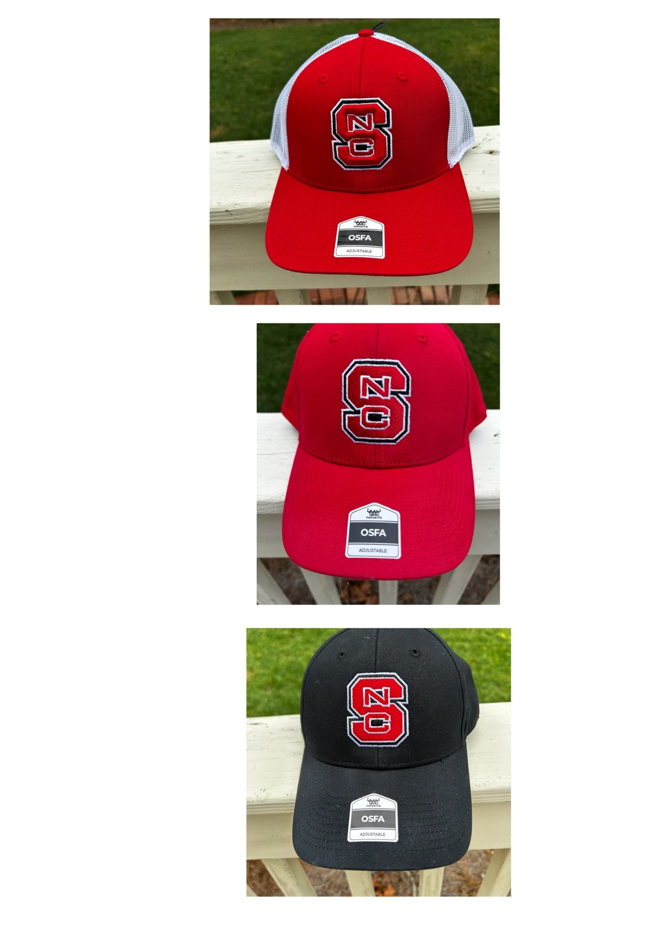 NC State Wolfpack NEW Baseball Caps 3 For $15