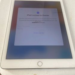 iPad Air 2  A1566 For Parts - Locked - Cracked Screen But Working 