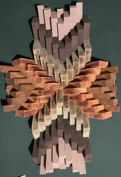 Wooden Stained Art Piece 