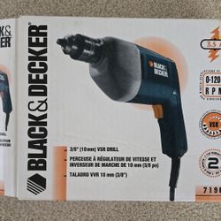 Black & Decker 3/8" (10mm) VSR Drill