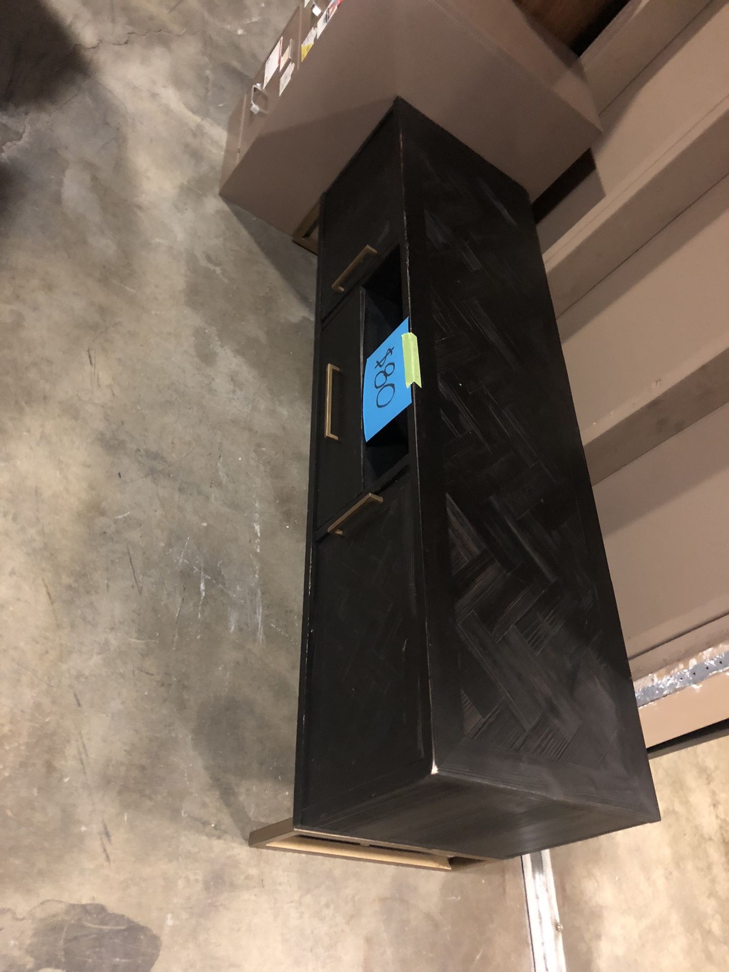 Long Black TV Stand 