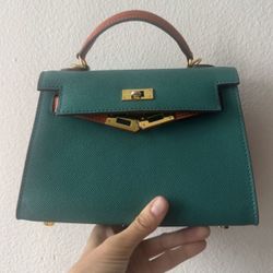 Hermes Kelli Blue Bag 
