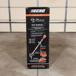 New Echo 56V Cordless Battery String Trimmer and Blower with Battery & Charger (Can Deliver)