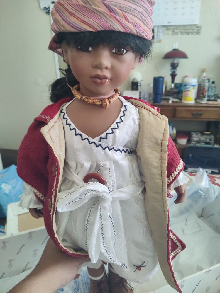 African Porcelain Doll