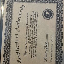 The Adventures Of Superman #500 Signed Return Of Superman Collection 