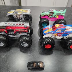 4 Hotwheels Monster Jam 1:24 Dicast Trucks
