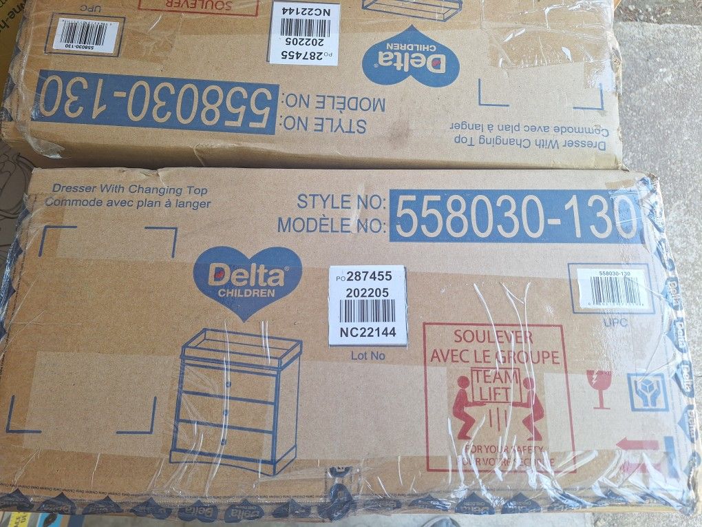 New 3 Drawer Baby Changing Table/Dresser