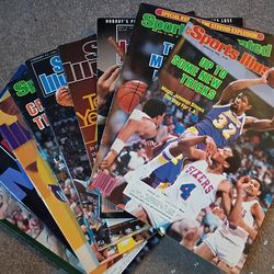 Vintage Los Angeles Lakers Sports Illustrated Magazines - Magic and Kareem