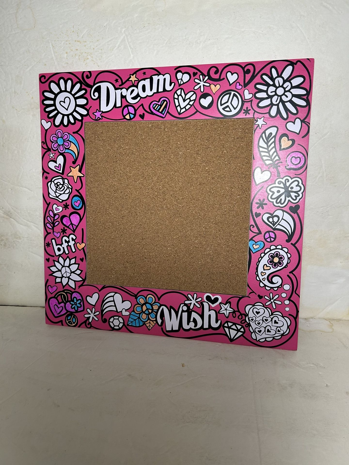 Large Colorful Tween/Teenager “Wish/Dream” Cork Board Brand New