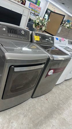LG top load washer and dryer set