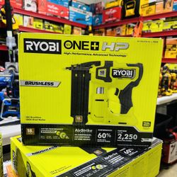 RYOBI ONE+ HP 18V 18-Gauge Brushless Cordless AirStrike Brad Nailer (Tool Only)