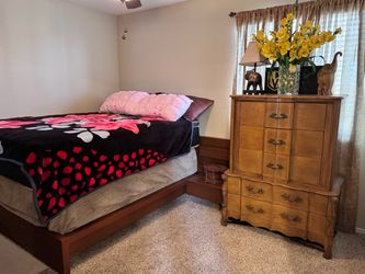 BEAUTIFUL DRESSER AND BED SET